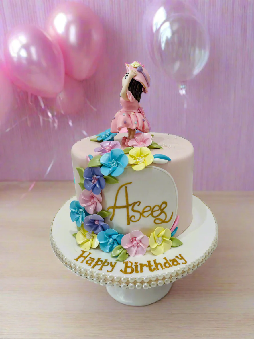 Asees Doll Fondant Cake - Image 3