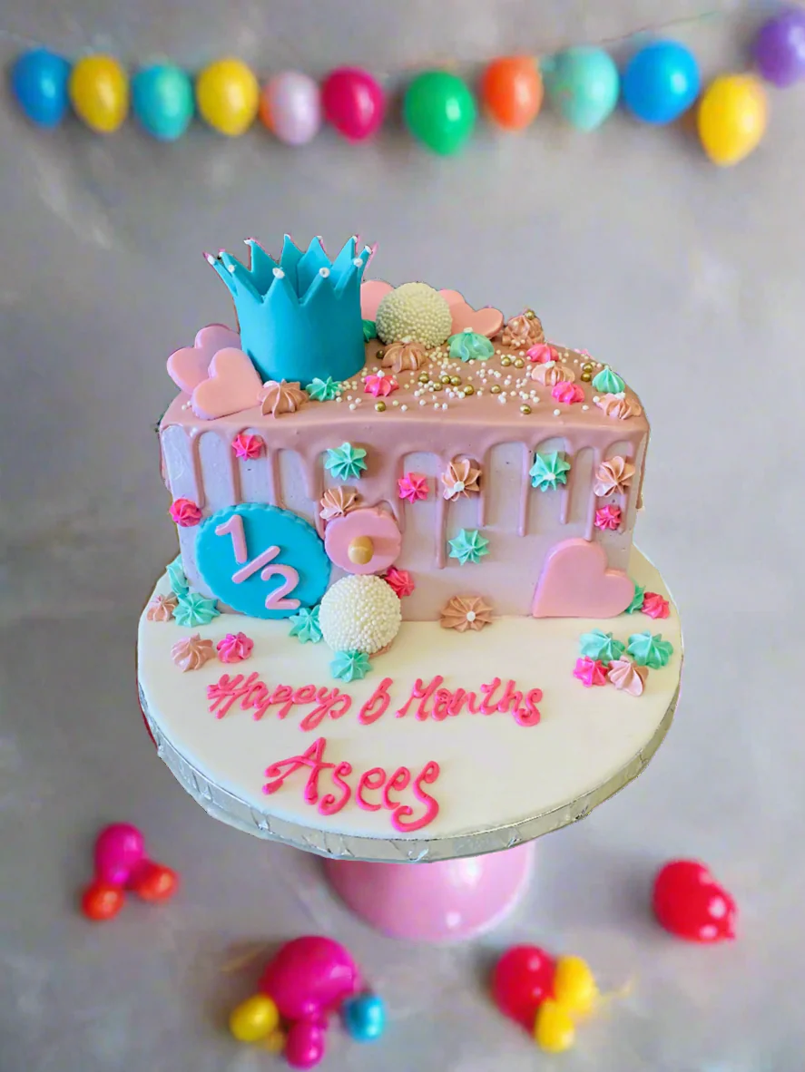 Asees Half Birthday Cake - Image 2