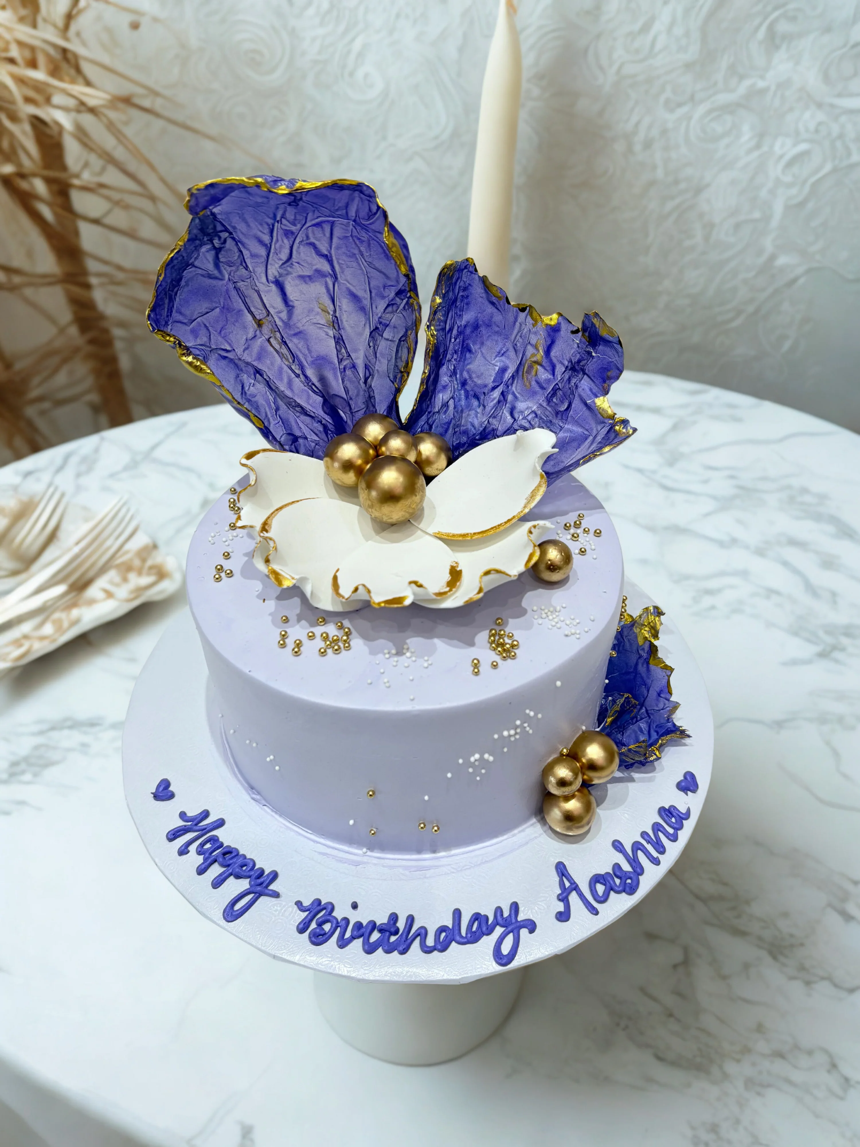 Ashna Lavender Floral Cake - Image 2