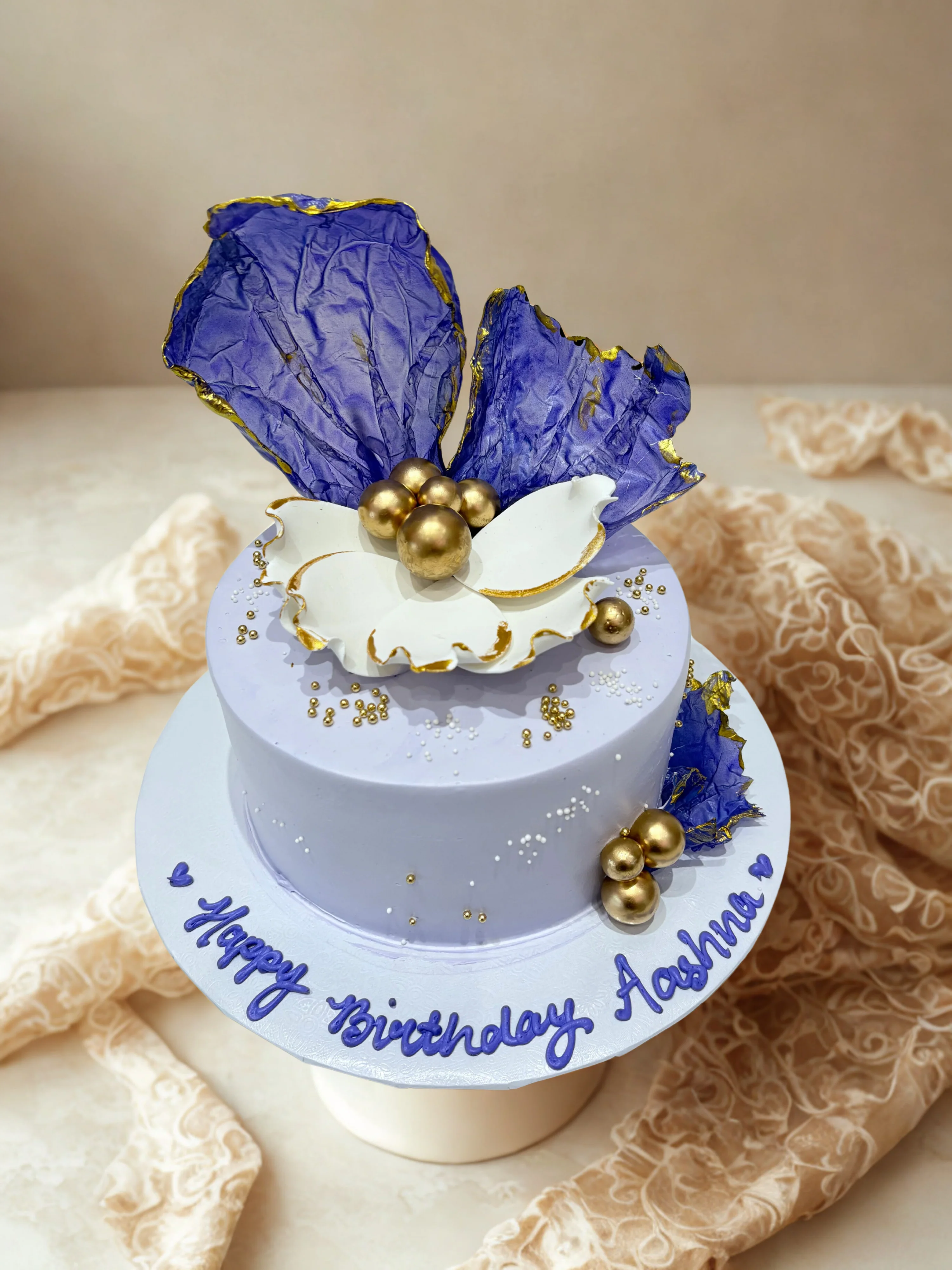 Ashna Lavender Floral Cake - Image 3