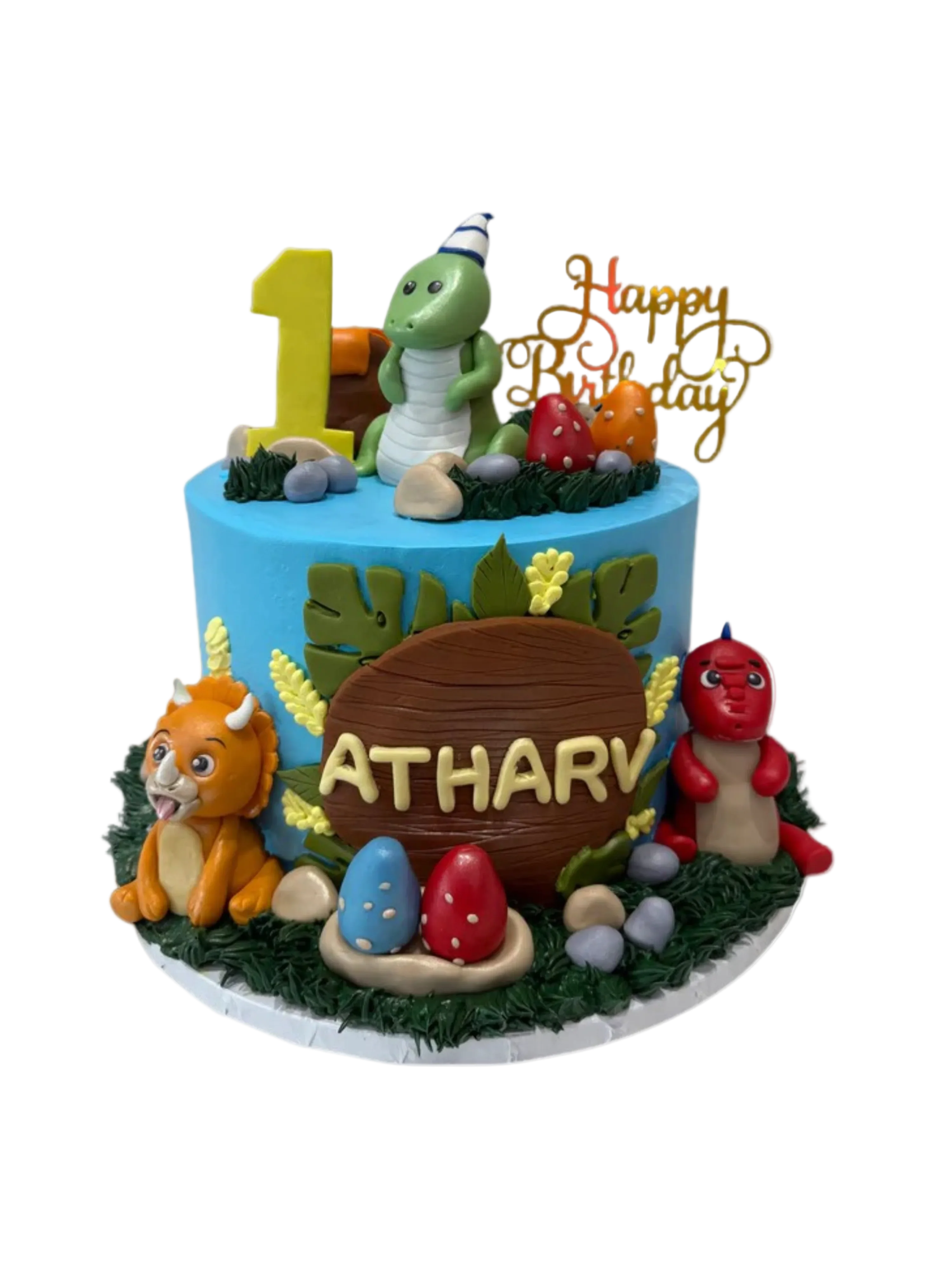 Atharv Dino Fondant Cake