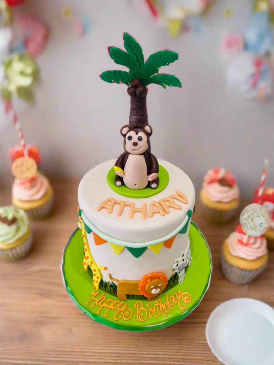 Atharv Jungle Fondant Cake - Image 4
