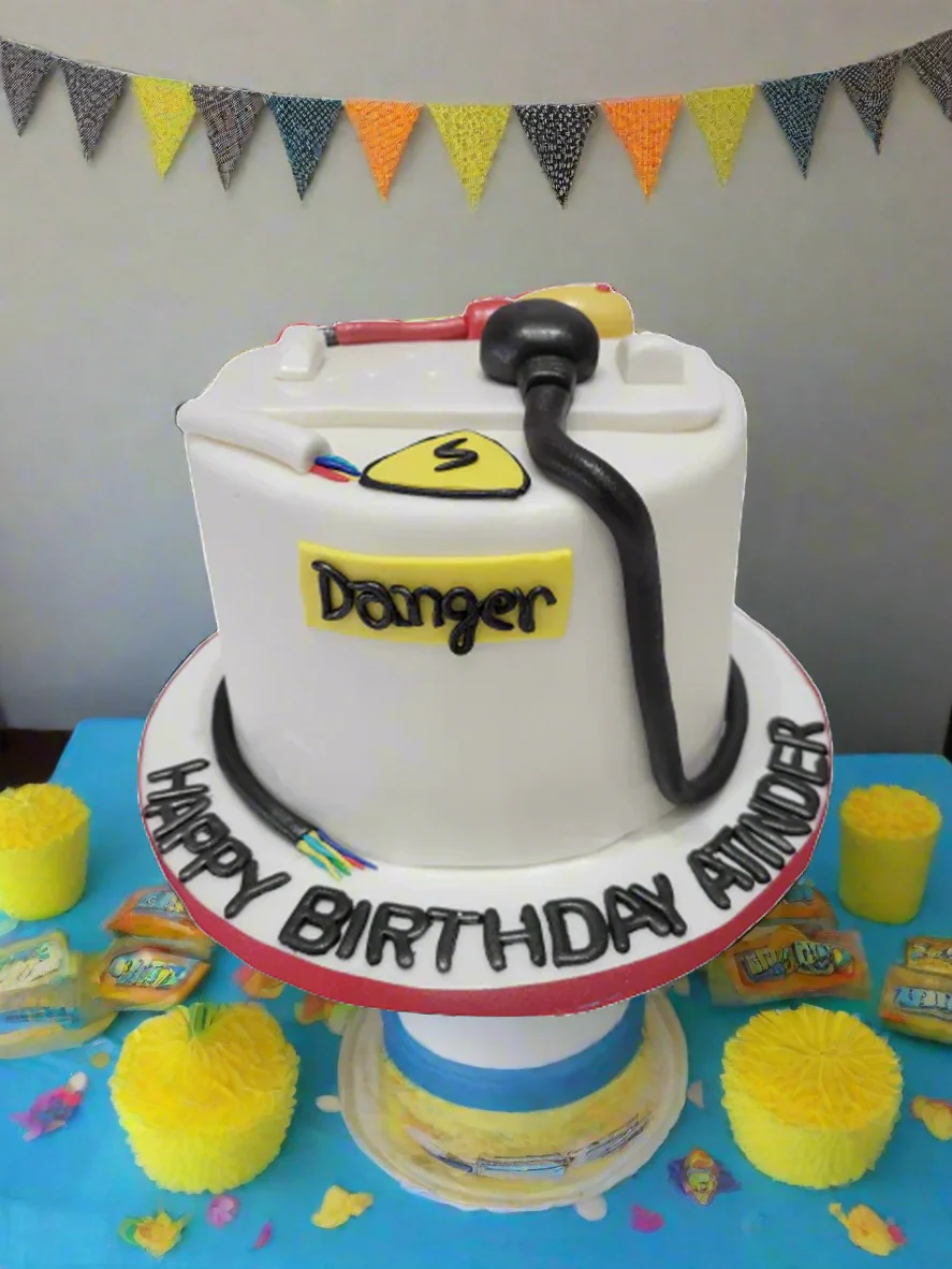 Atinder Electrician Fondant Cake - Image 2