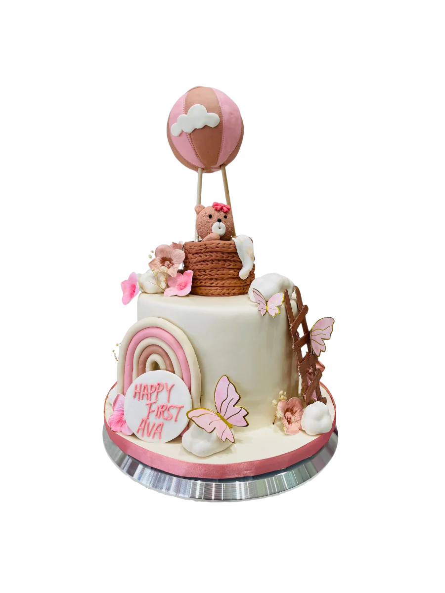Ava's First Birthday Fondant Cake