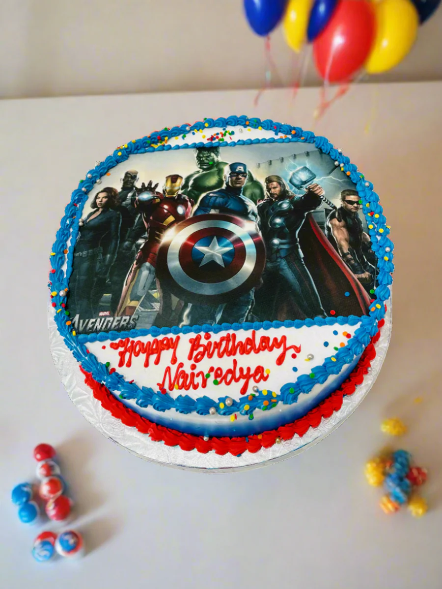Avengers Photo Cake - Image 2