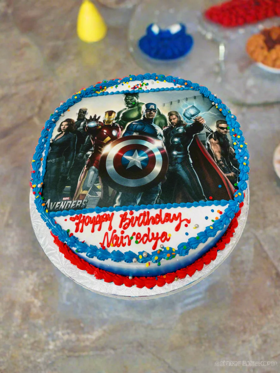 Avengers Photo Cake - Image 3