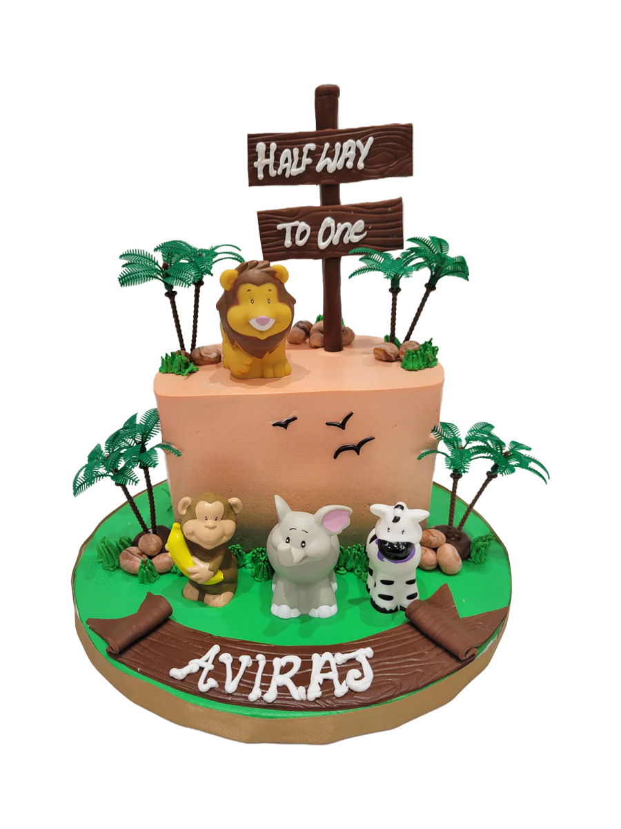 Aviraj Half Birthday Cream Cake