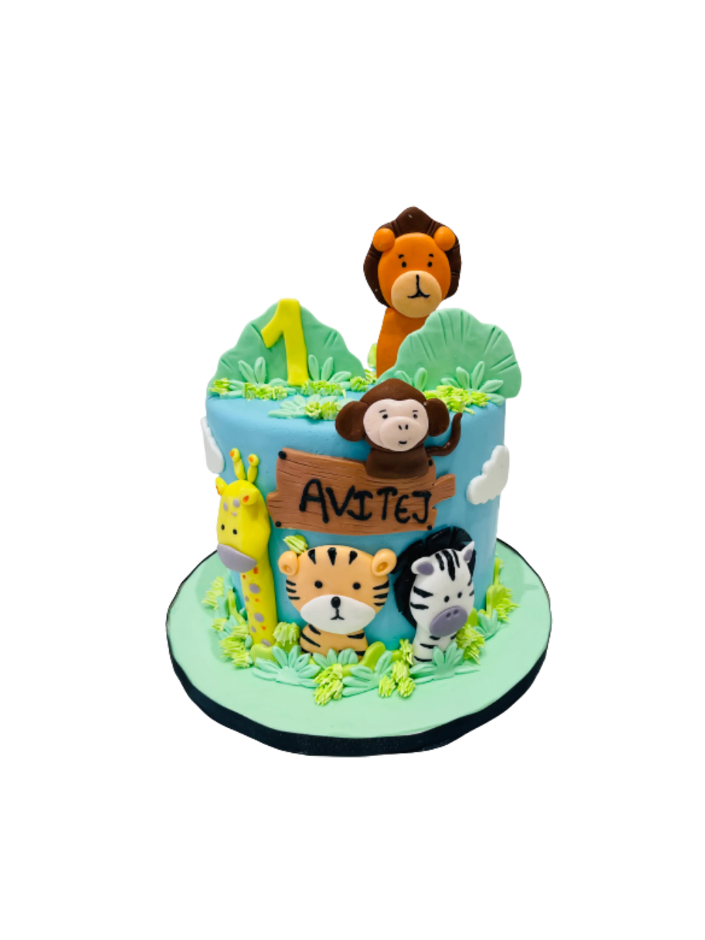 Avitej Jungle Fondant Cake
