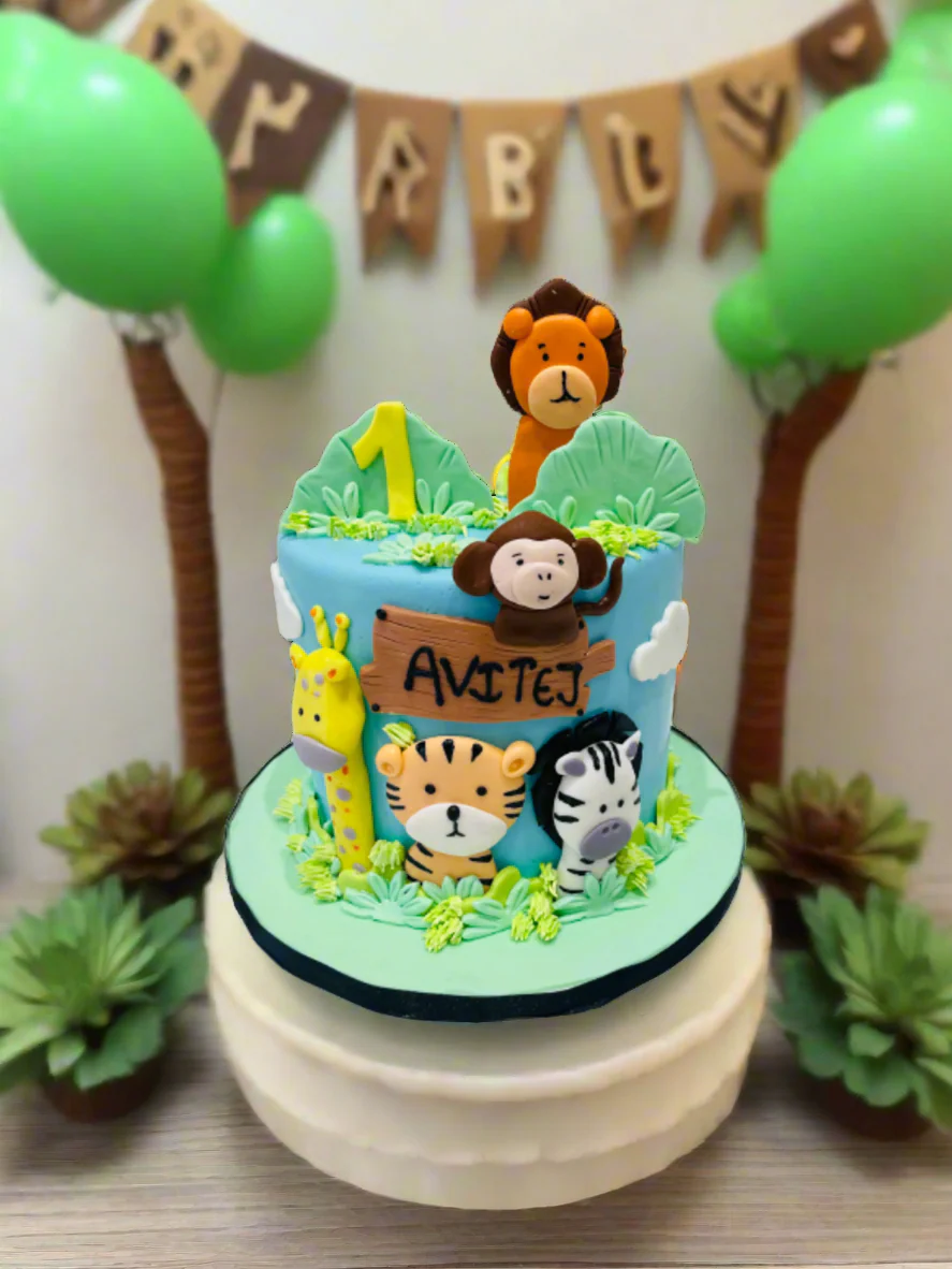 Avitej Jungle Fondant Cake - Image 2