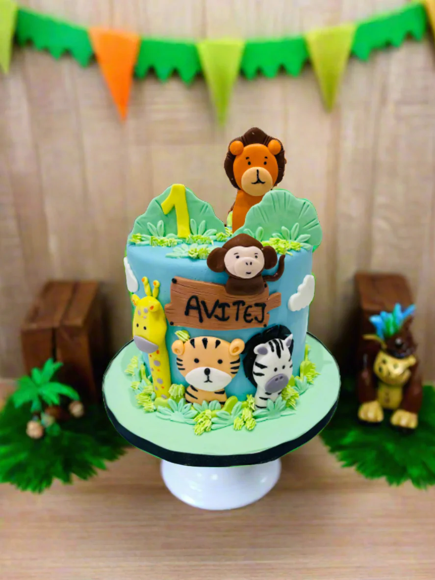 Avitej Jungle Fondant Cake - Image 3