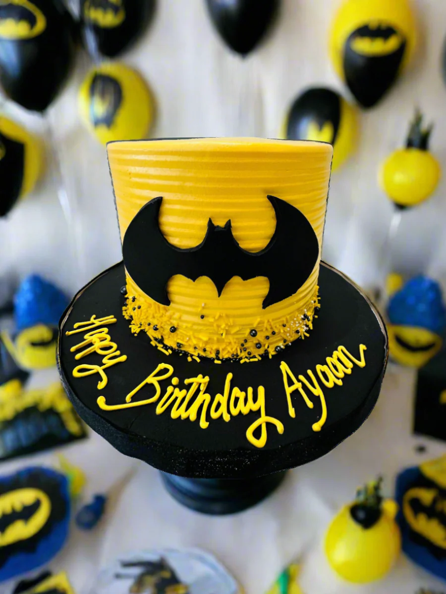 Ayaan Batman Cream Cake - Image 2