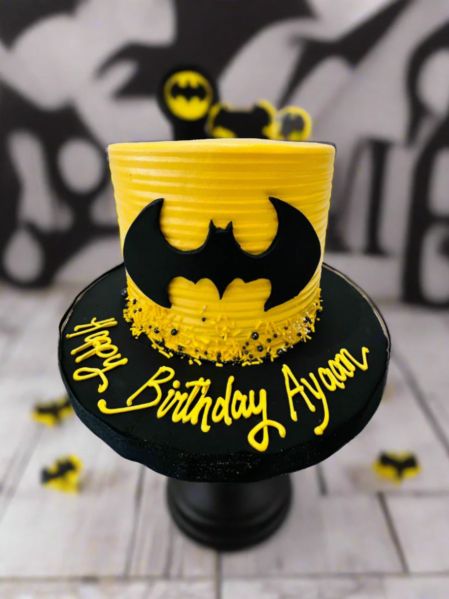 Ayaan Batman Cream Cake - Image 4