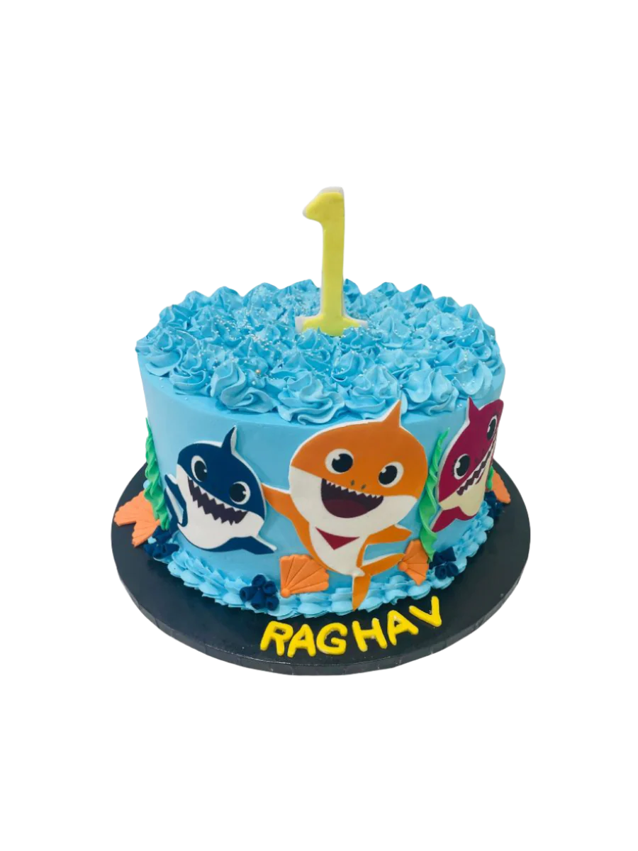 Azaad Baby Shark Birthday Cake