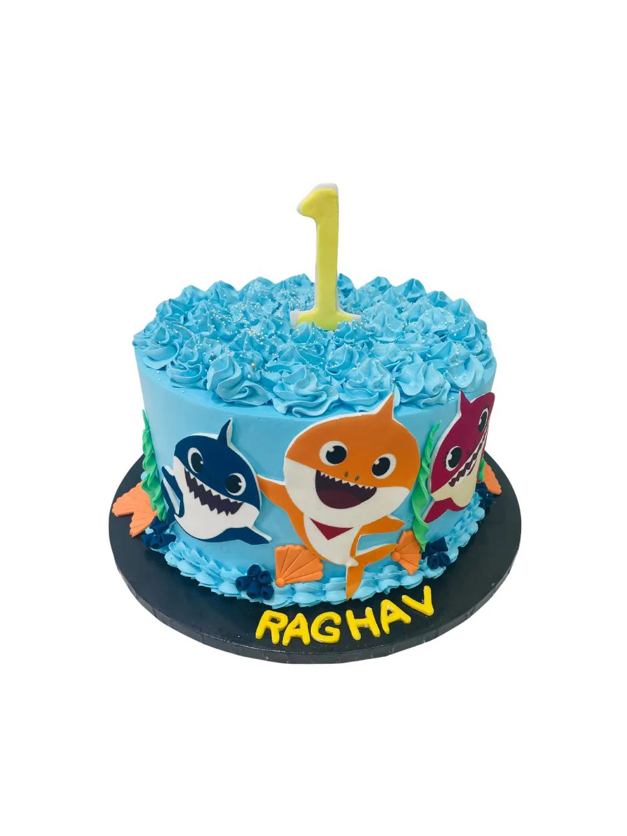 Azaad Baby Shark Birthday Cake - Image 6