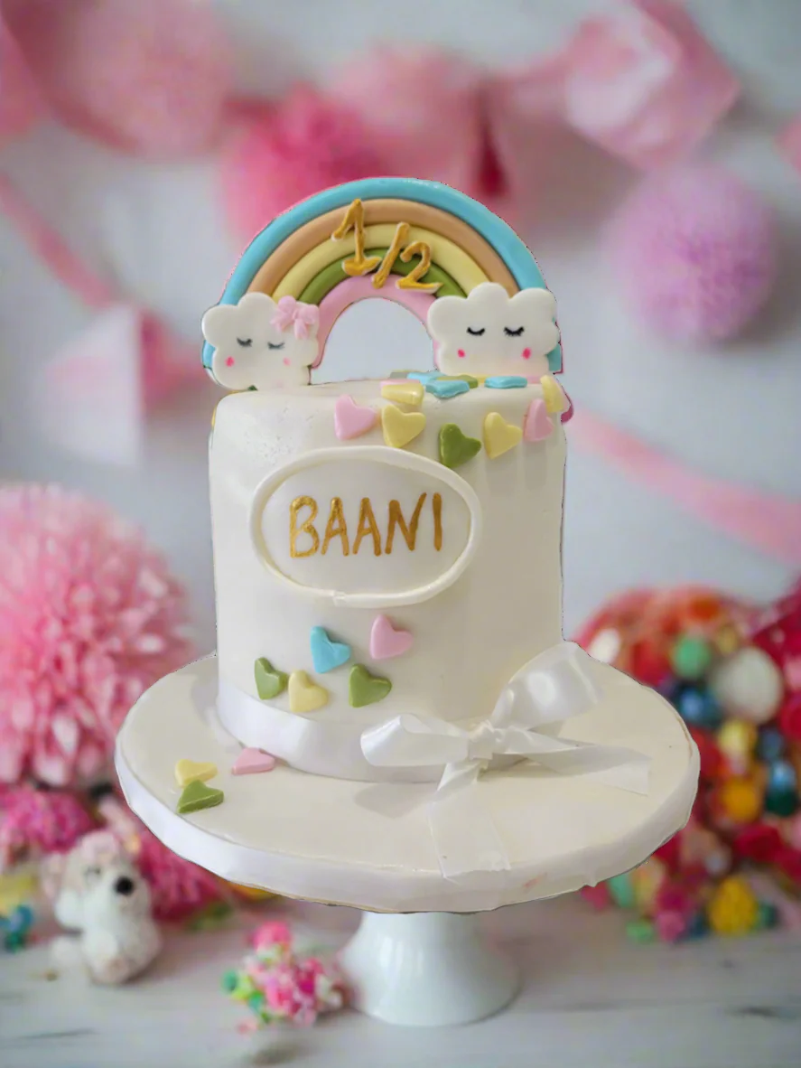 Baani Rainbow Fondant Cake - Image 3