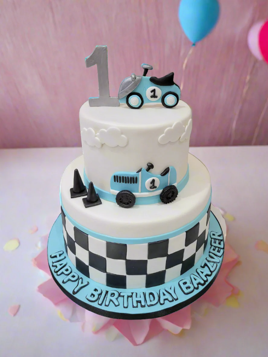 Baazveer Fondant Tiered Cake - Image 2