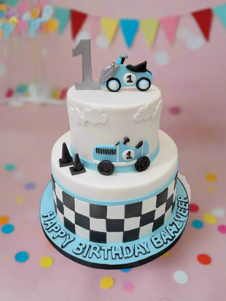 Baazveer Fondant Tiered Cake - Image 3