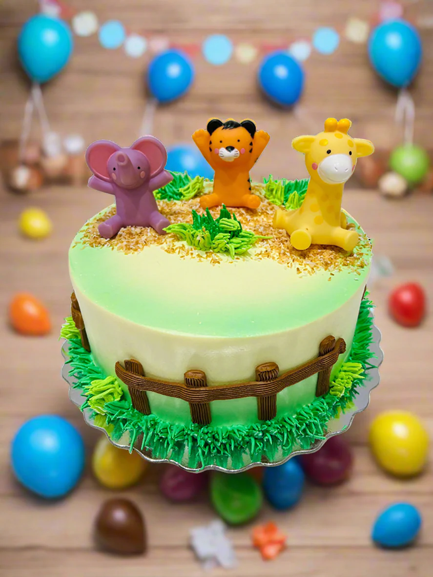 Baby Animals Jungle Cake - Image 3