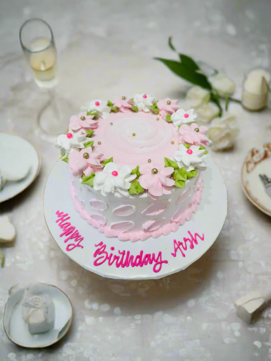 Baby Blue Blossoms Cake - Image 5