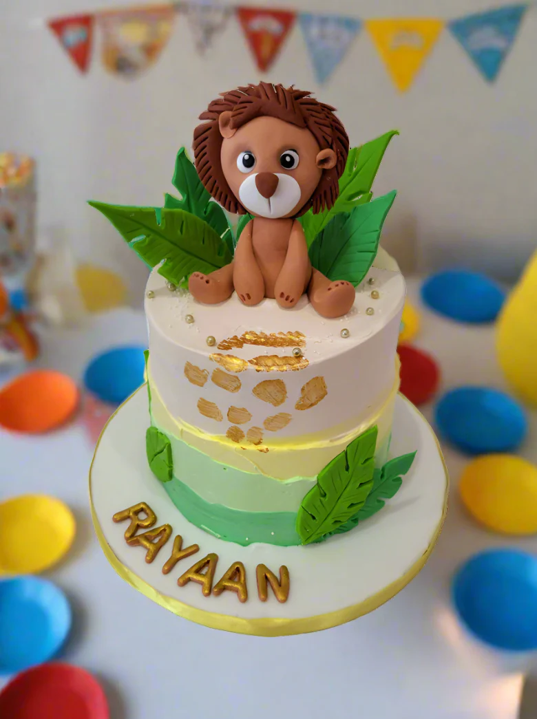 Baby Lion Cream Cake - Image 3