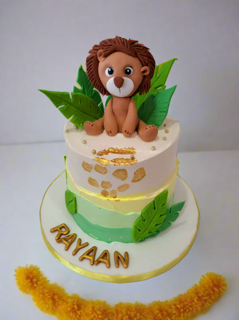 Baby Lion Cream Cake - Image 4