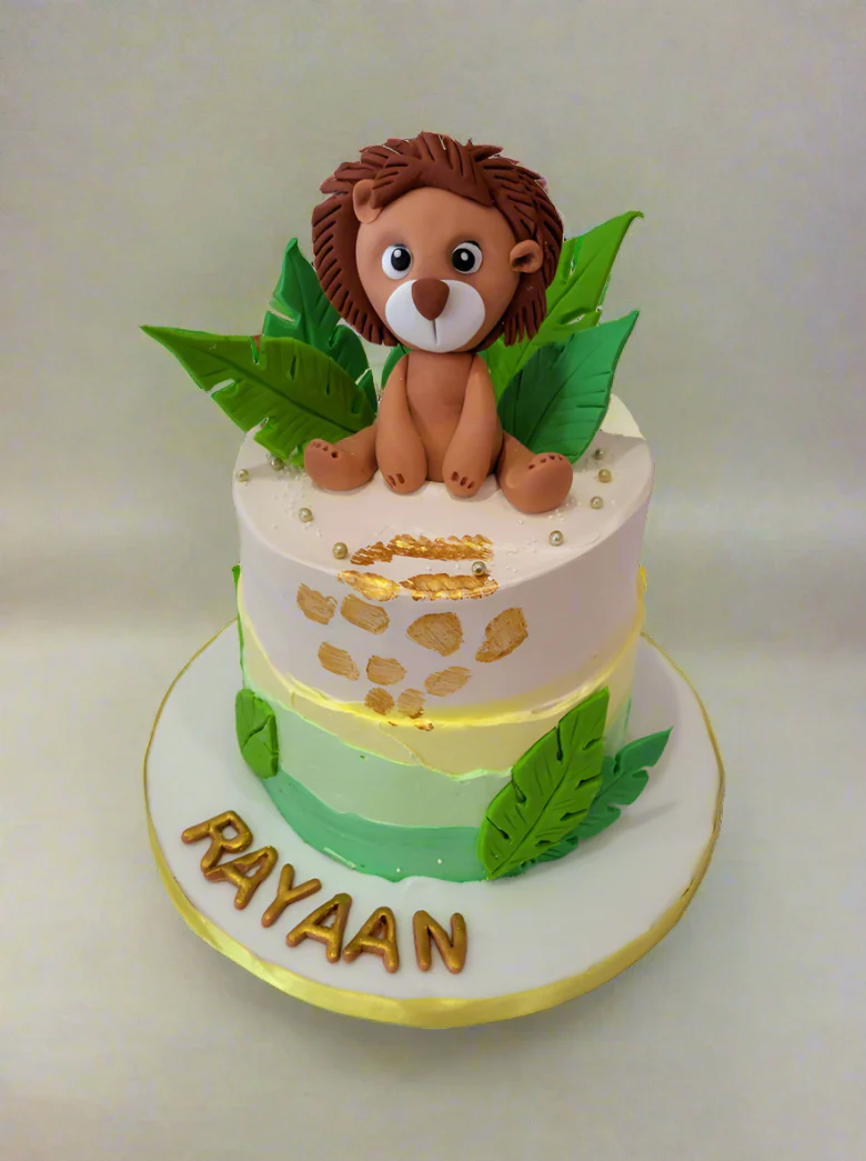 Baby Lion Cream Cake - Image 5