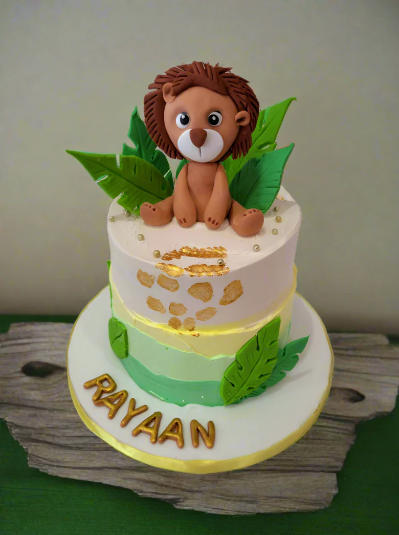 Baby Lion Cream Cake - Image 6