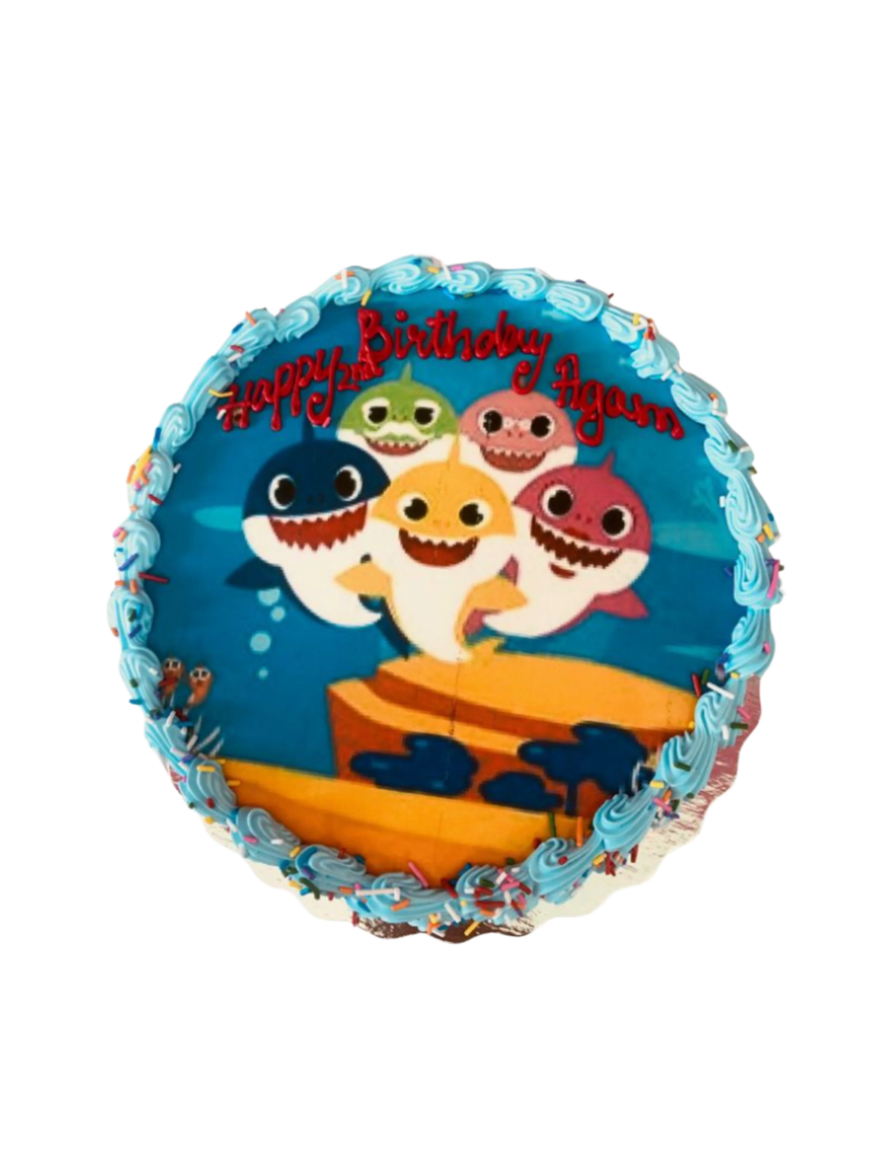Baby Shark Photo Cake