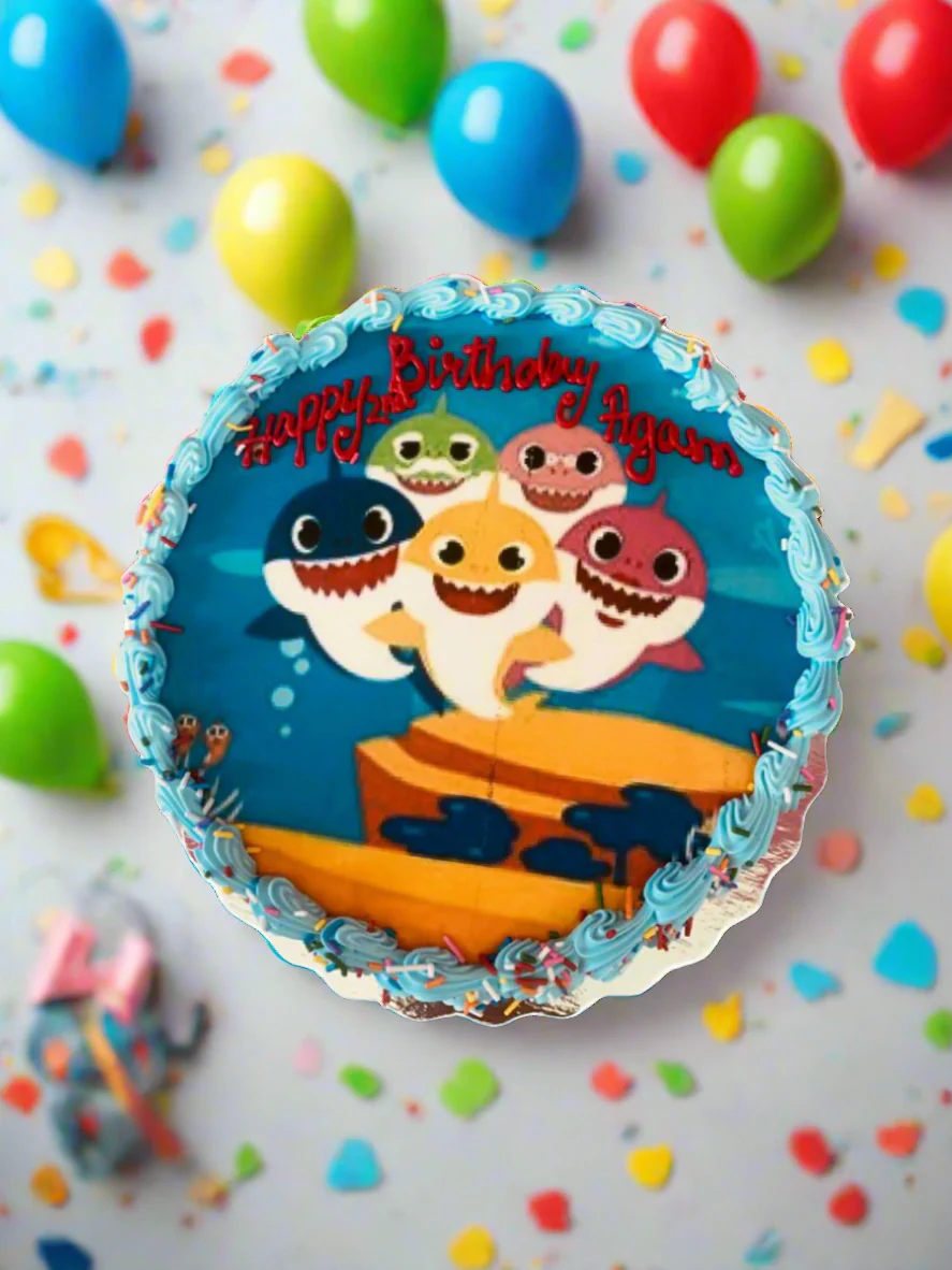 Baby Shark Photo Cake - Image 3