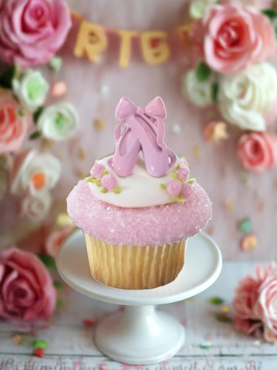 Ballet Slipper Cupcakes - (Pack of 6) - Image 3
