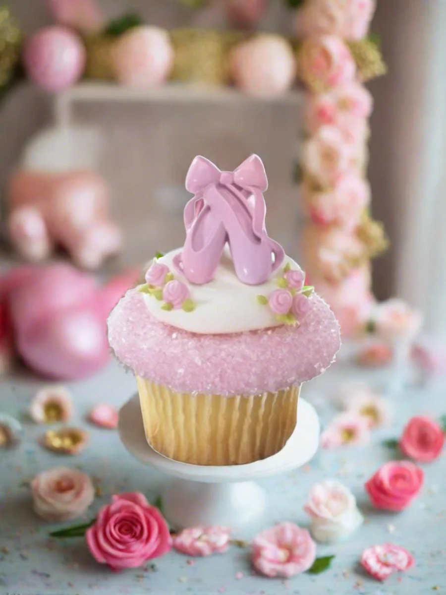Ballet Slipper Cupcakes - (Pack of 6) - Image 4
