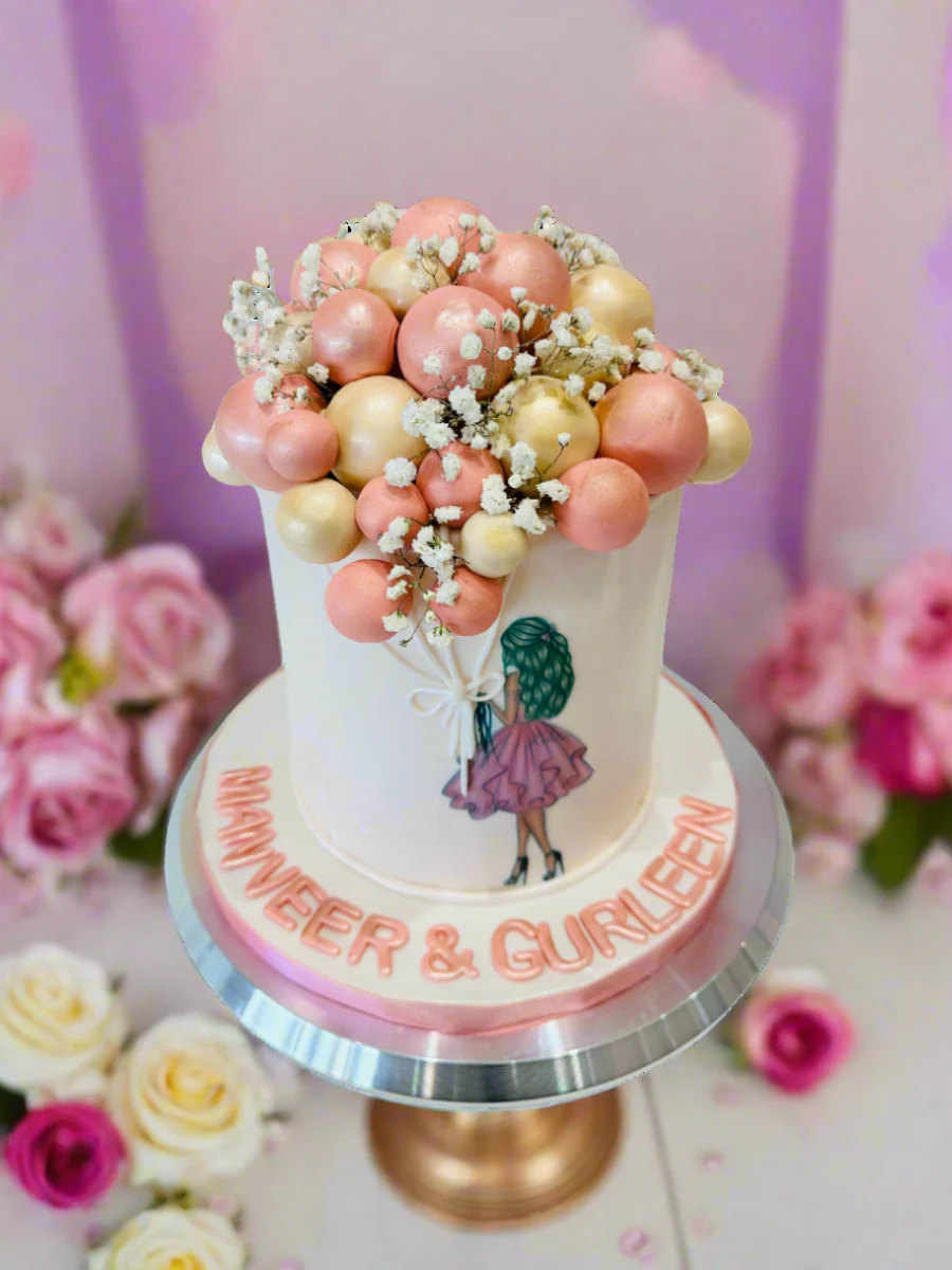 Balloon Fondant Birthday Cake - Image 2