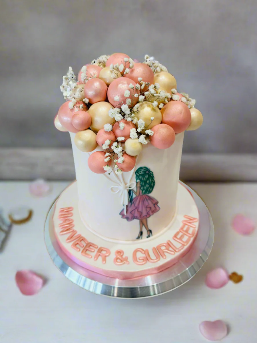 Balloon Fondant Birthday Cake - Image 3