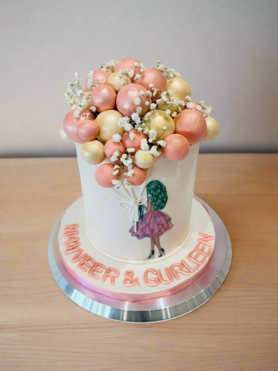 Balloon Fondant Birthday Cake - Image 5