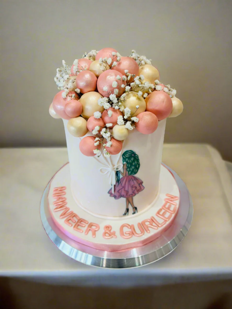 Balloon Fondant Birthday Cake - Image 6