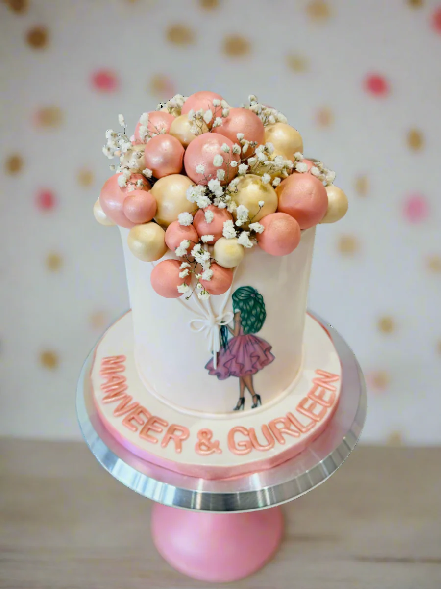 Balloon Fondant Birthday Cake - Image 7