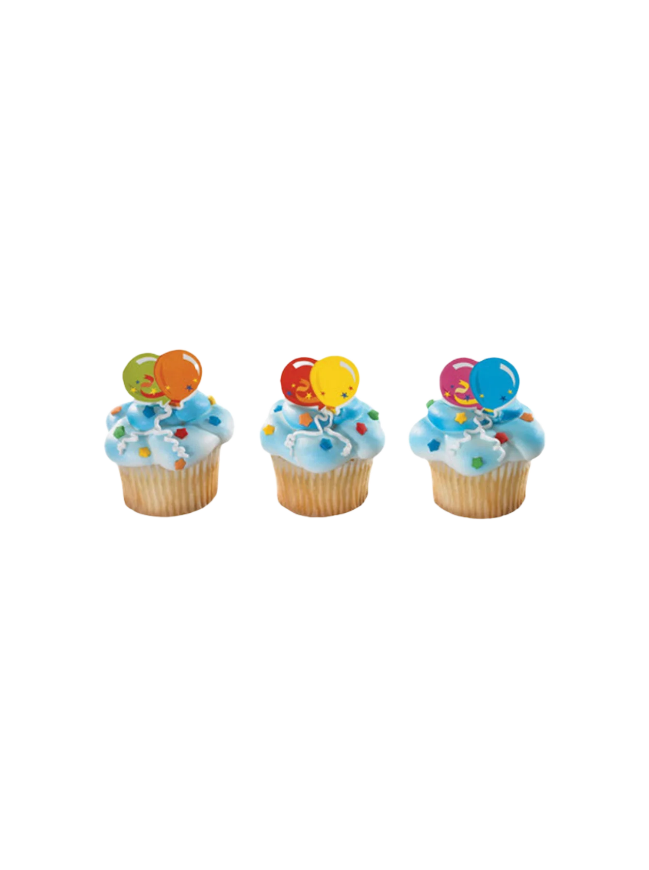 Balloons Cupcakes - (Pack of 6)