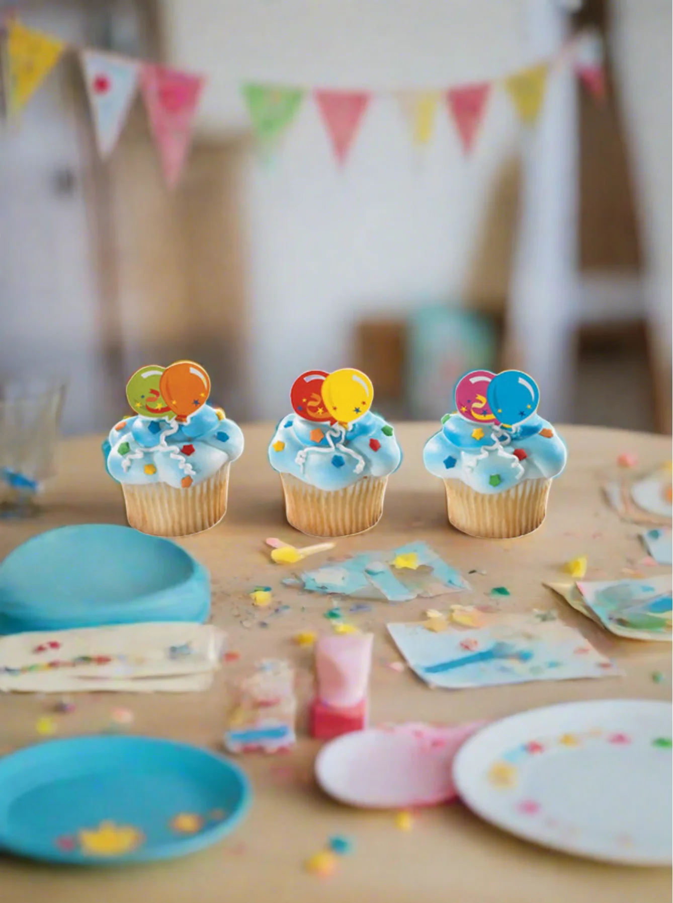 Balloons Cupcakes - (Pack of 6) - Image 3