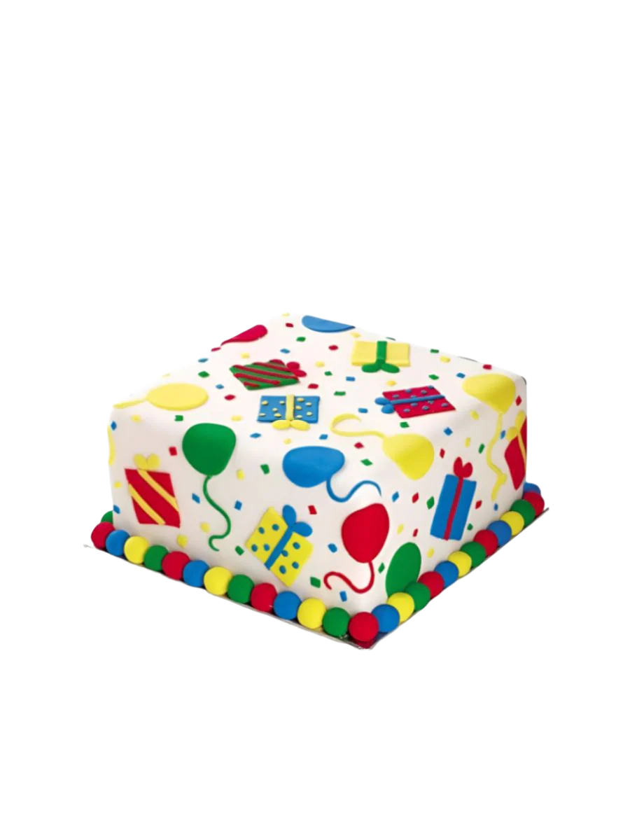 Balloons & Gifts Cake