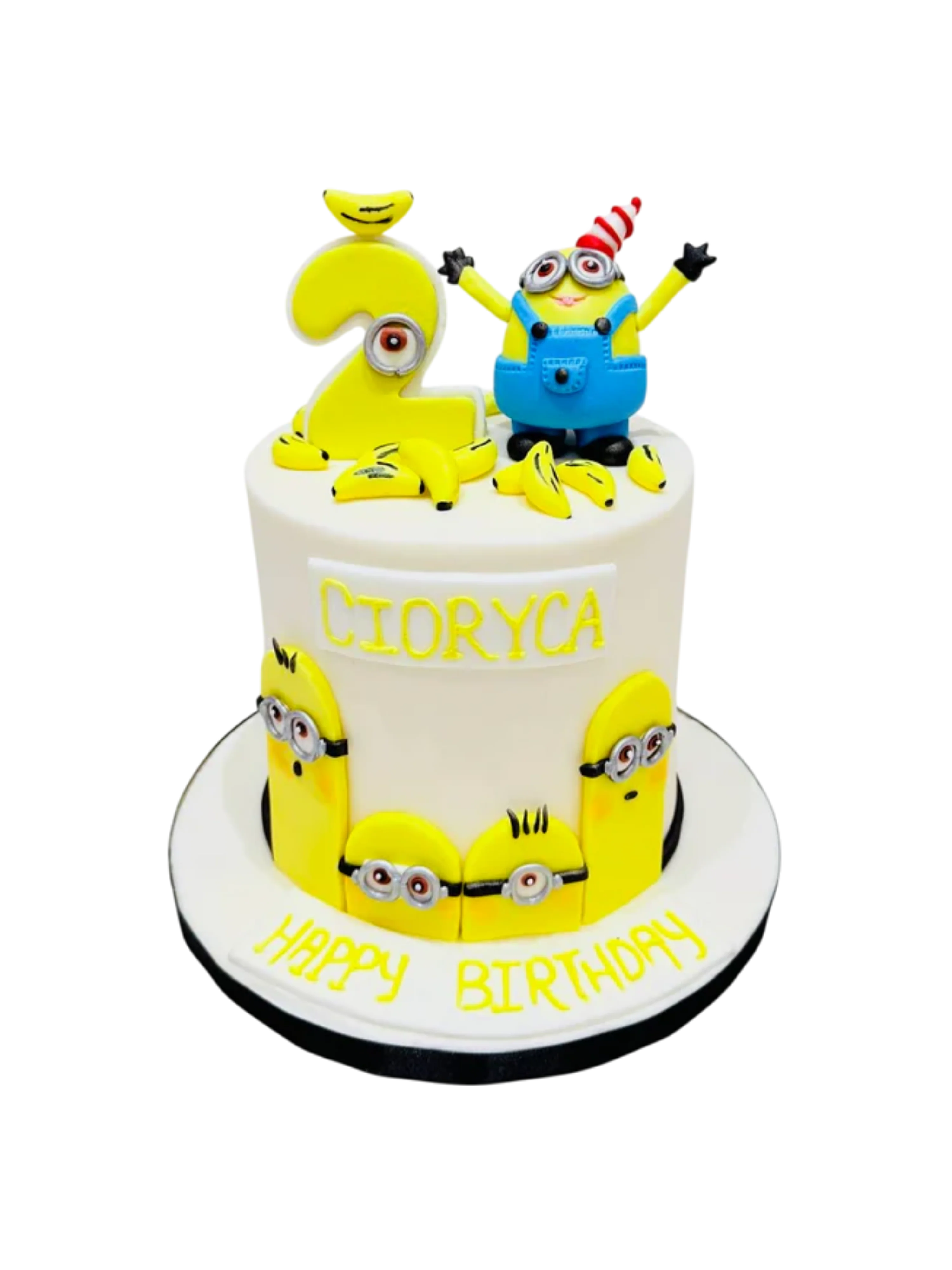 Banana Bash Minion Fondant Cake