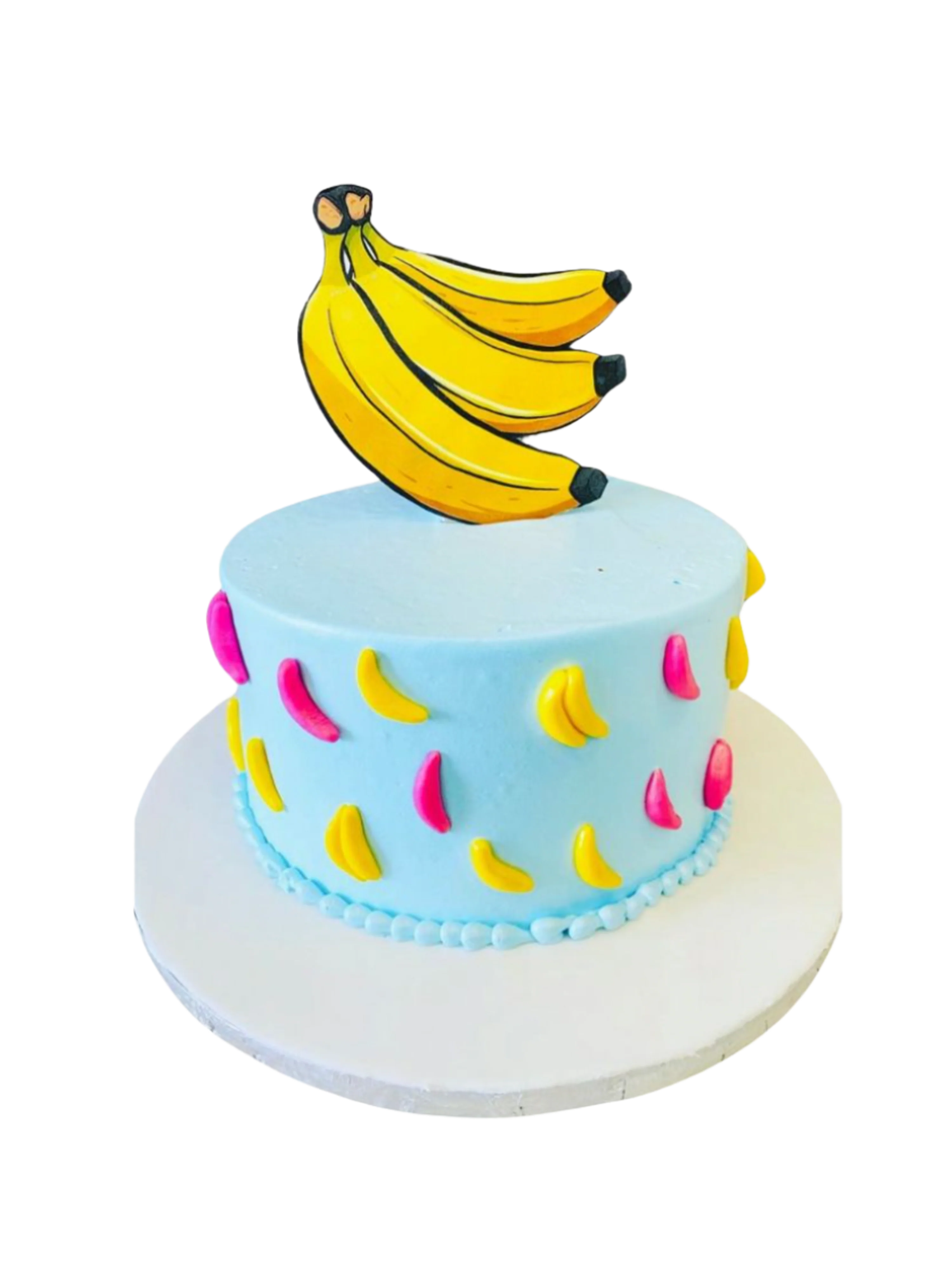 Banana Cream Birthday Cake