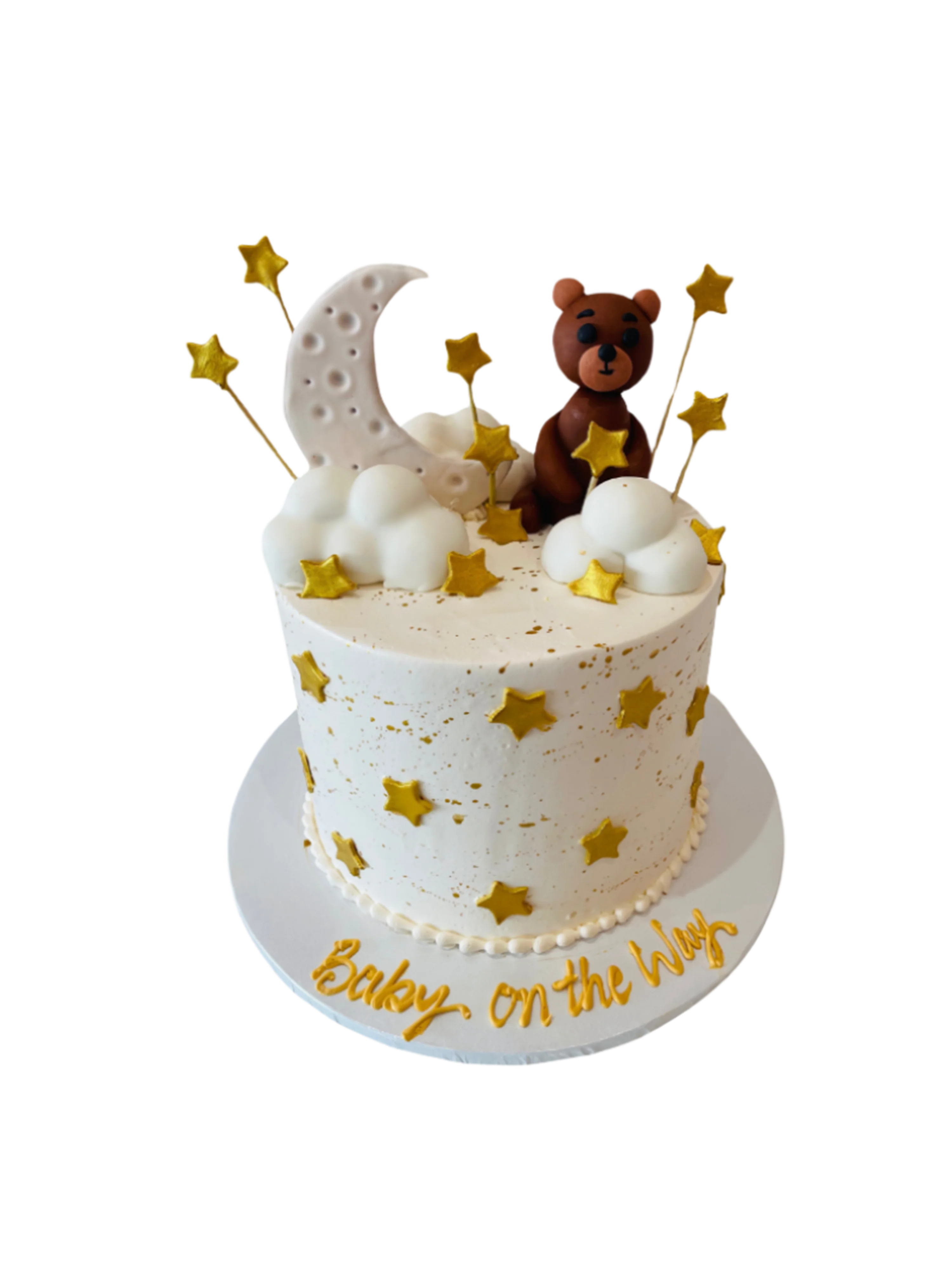 Bear, Moon & Stars Theme Cake