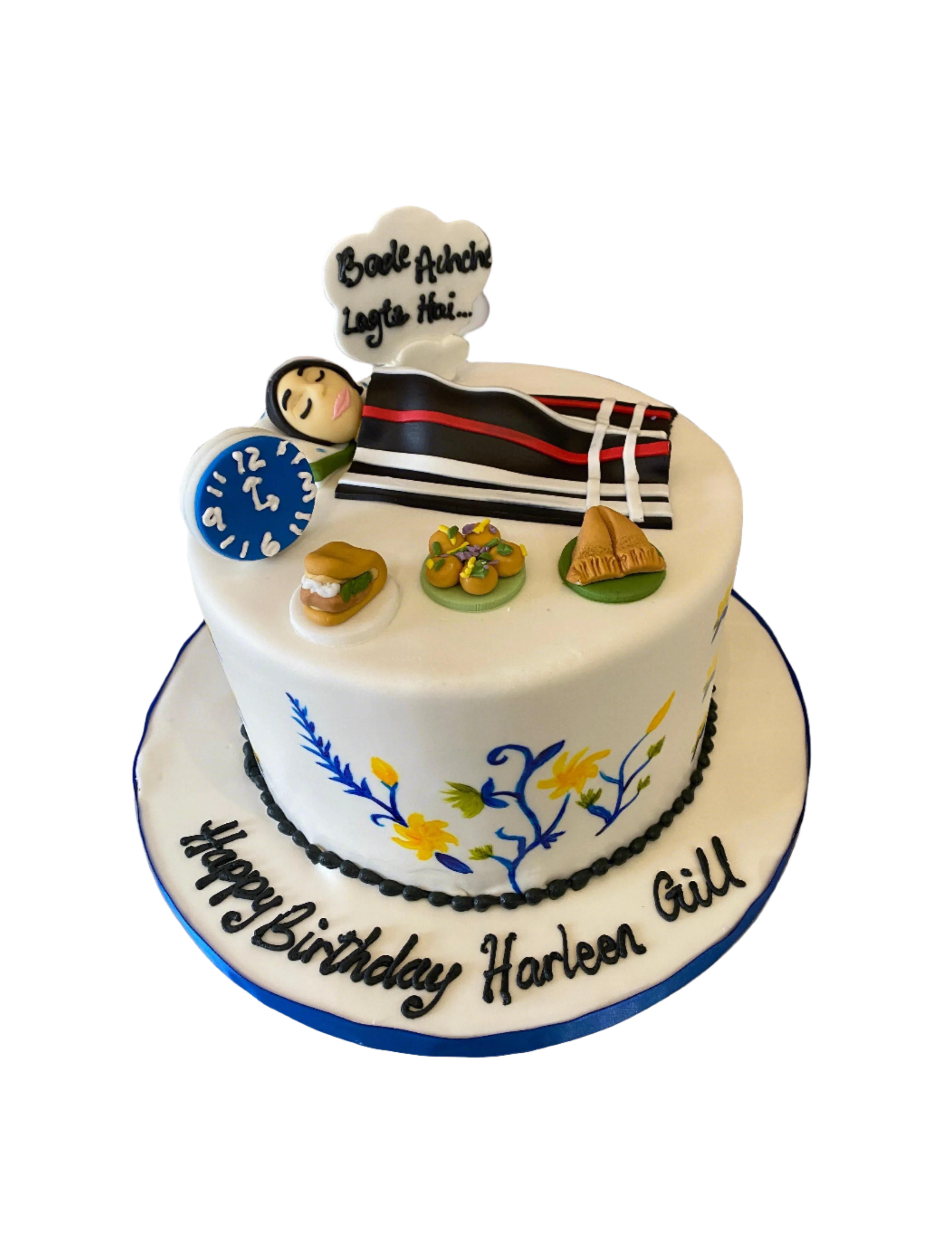 Bed #Snack Fondant Cake