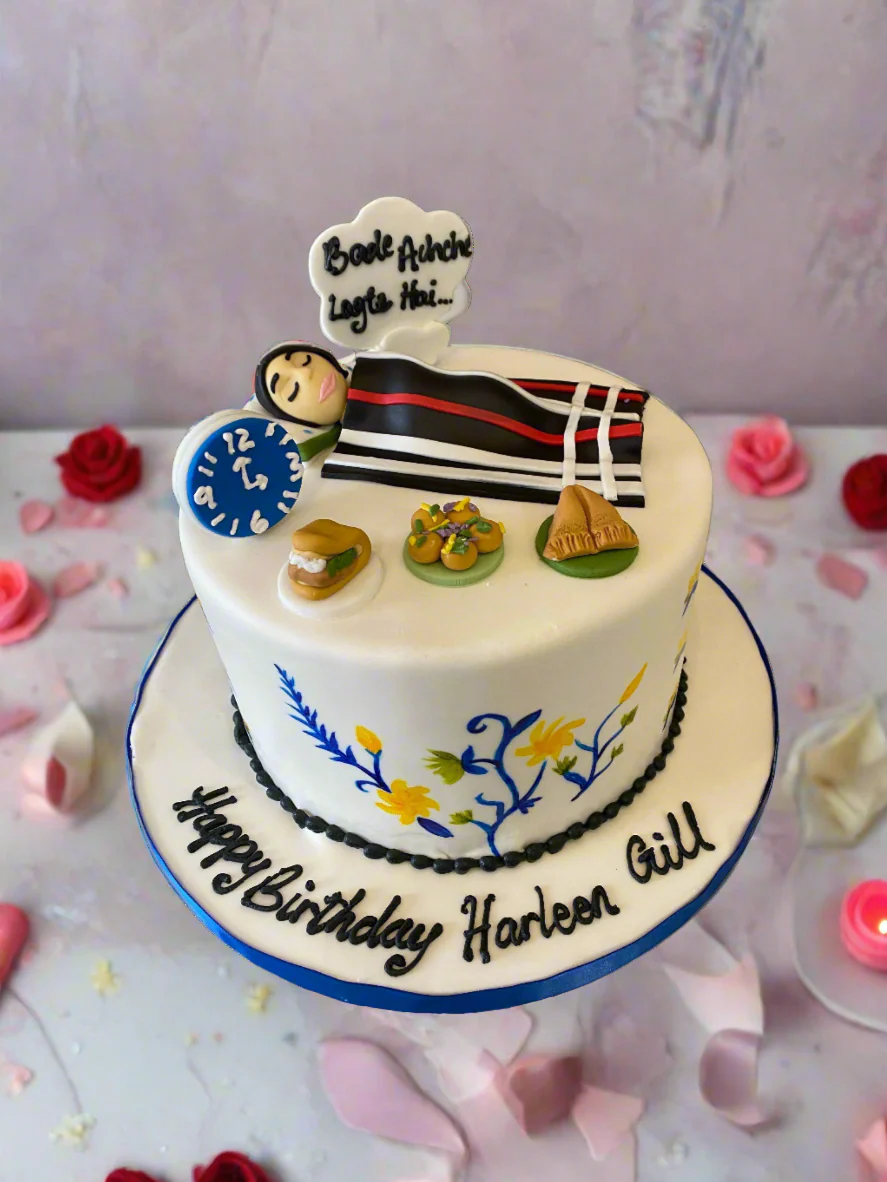 Bed #Snack Fondant Cake - Image 2