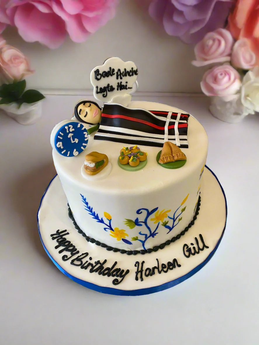 Bed #Snack Fondant Cake - Image 3