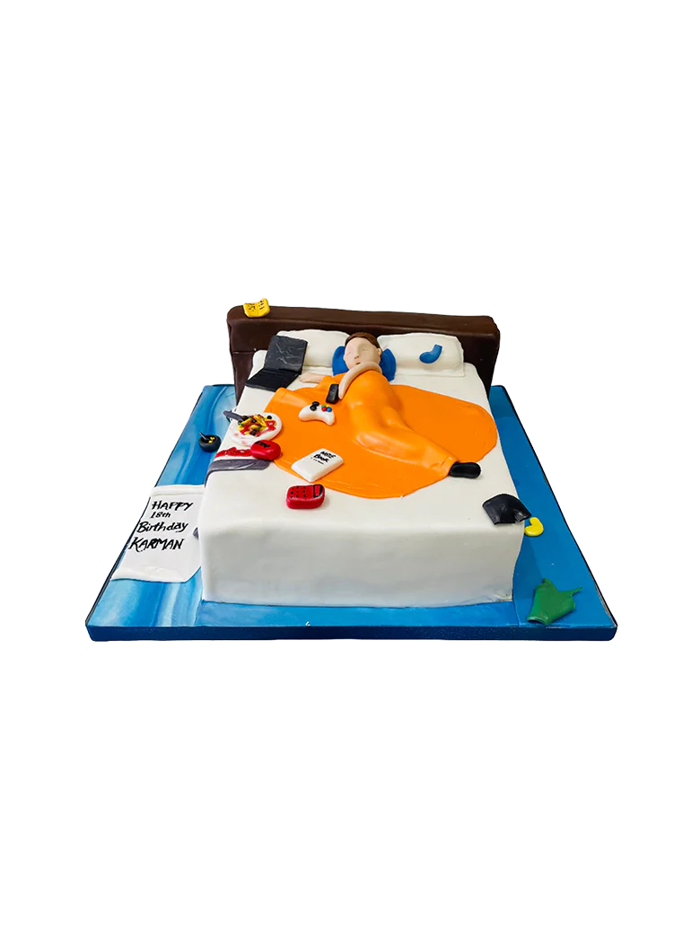 Bed Theme Fondant Cake