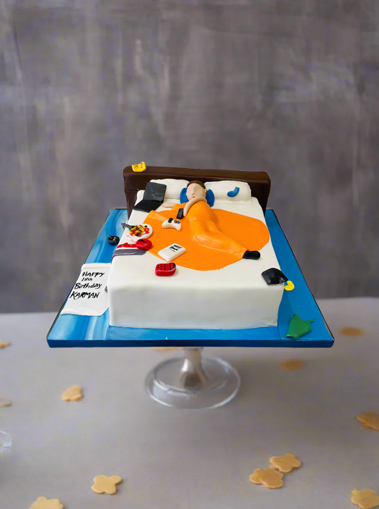 Bed Theme Fondant Cake - Image 3