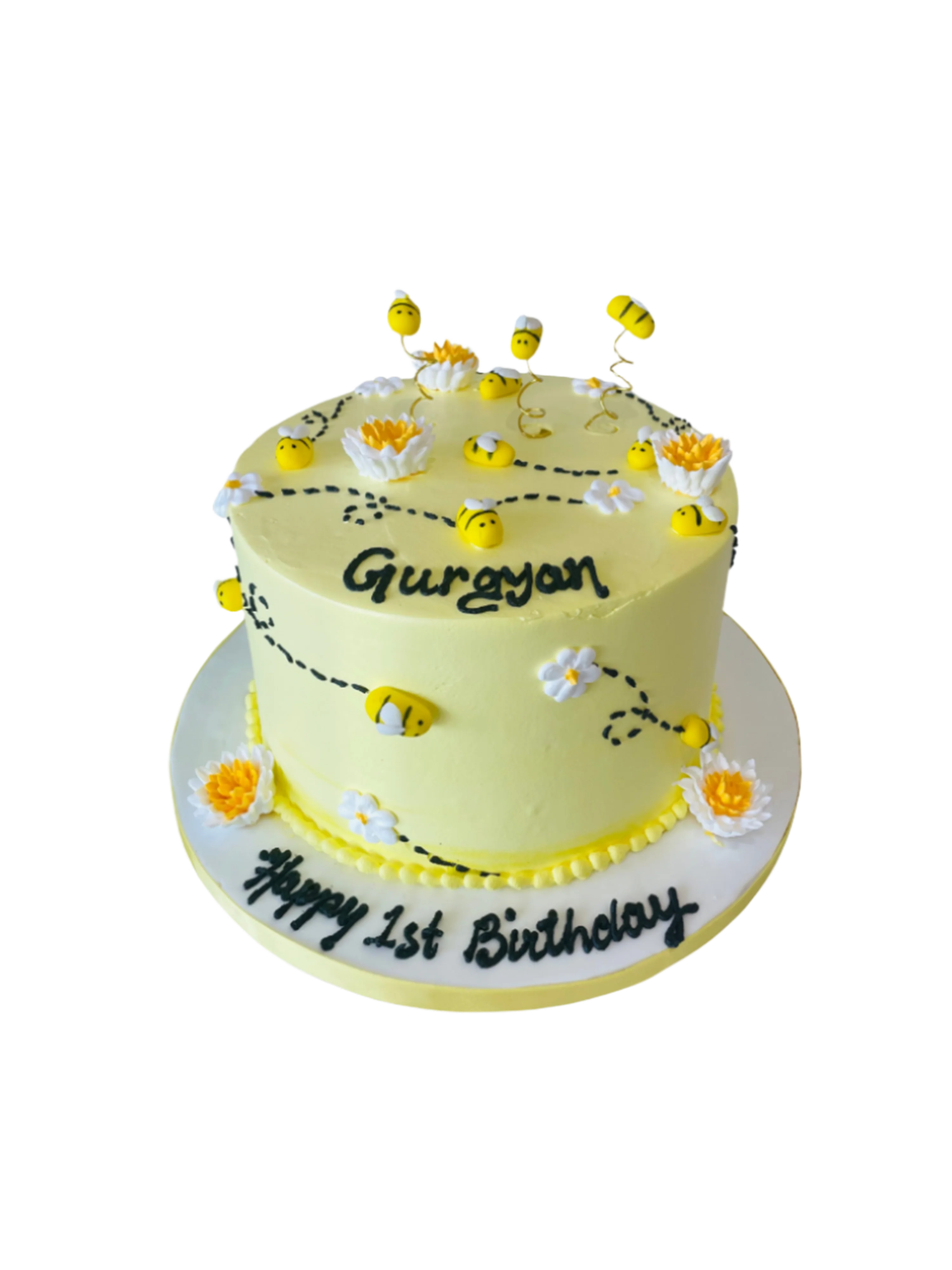 Bee Cream Birthday Cake