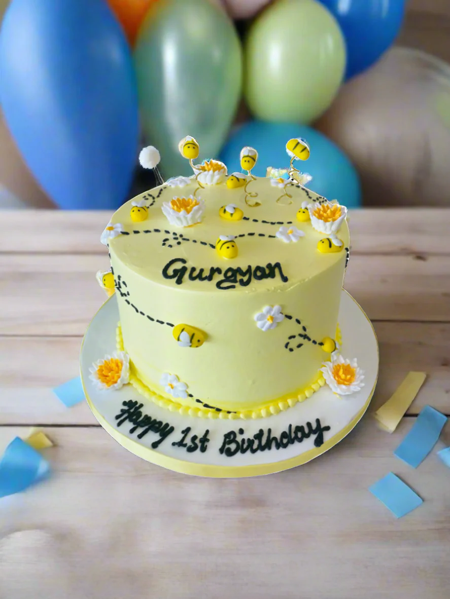 Bee Cream Birthday Cake - Image 3