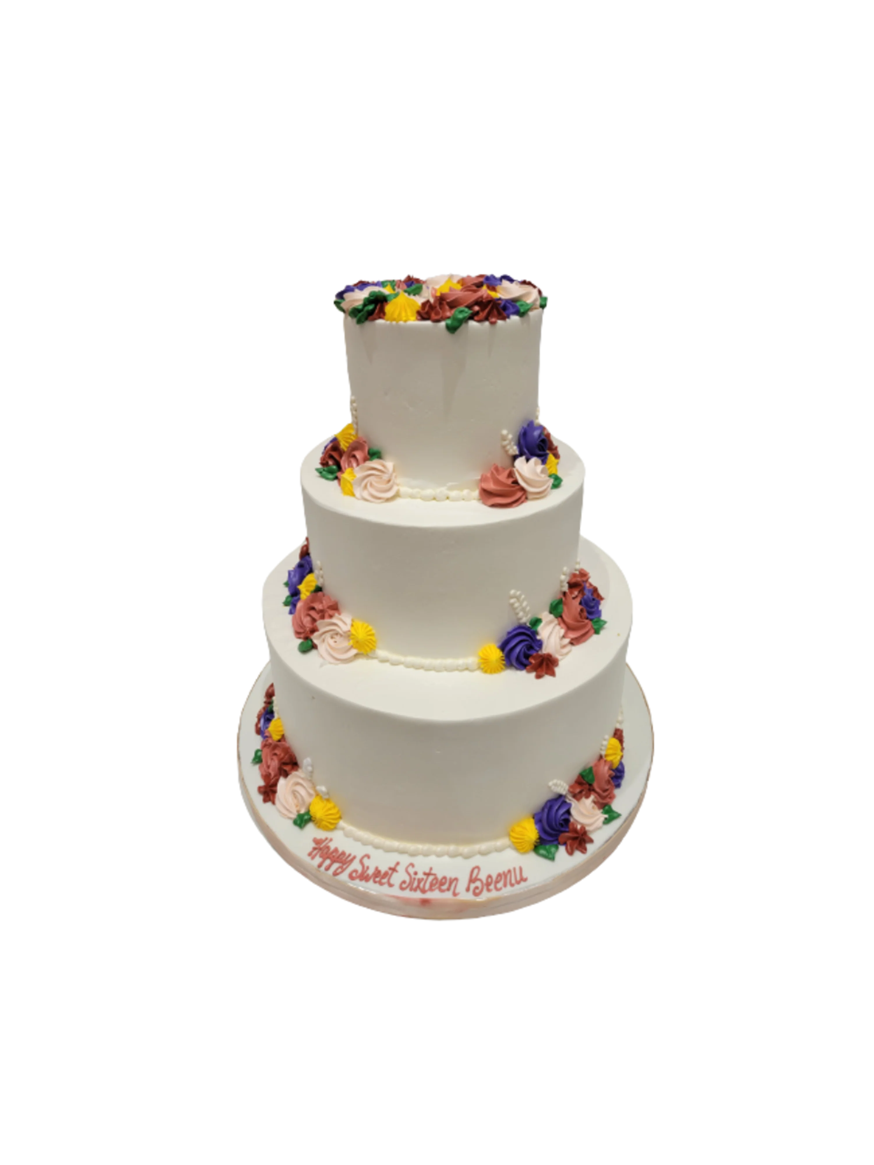 Beenu Sweet Sixteen Tiered Cake